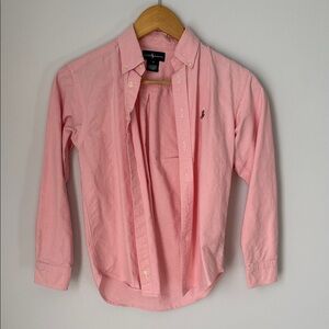 Ralph Lauren Pink Button Down Kids Shirt